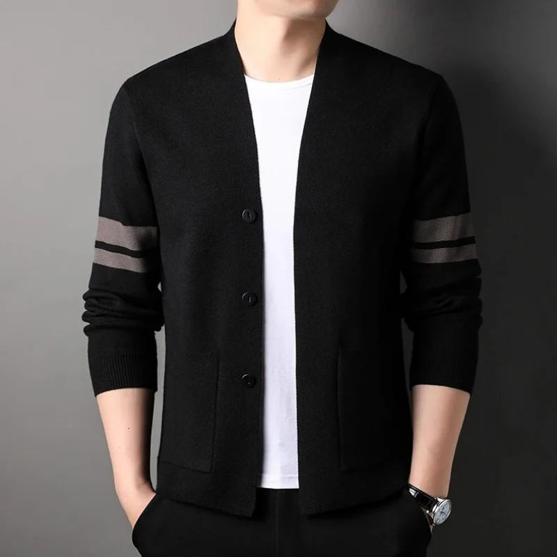 Adrian – Men's Long Sleeve Sweater with Button Closure and Pocket - Image 6