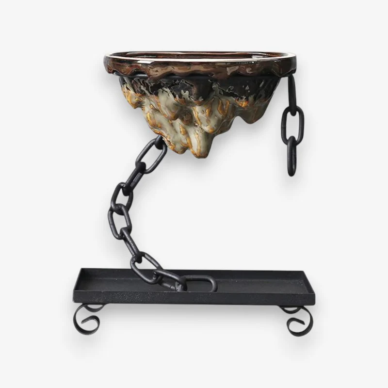 AeroLeaf – Hanging Sculptural Plant Hanger with Chain