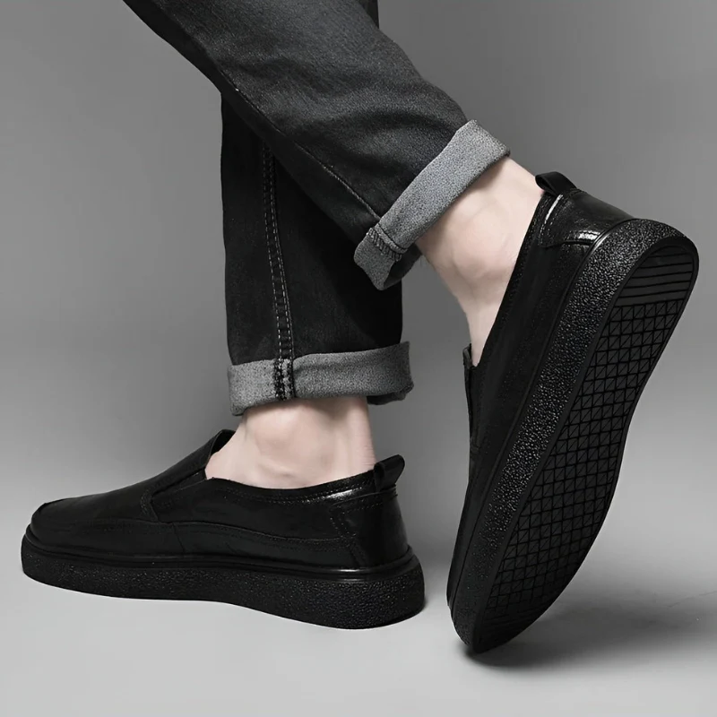 Alex – Men's Slip-On Shoes with Round Toe - Image 5