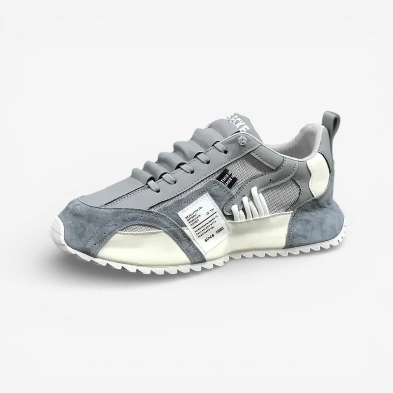Alex – Round Toe Sneakers with Anti-Slip Grip and Adjustable Laces