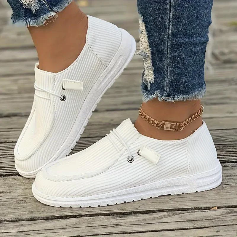 Alina – Round Toe Shoes with Ribbed Detail - Image 12