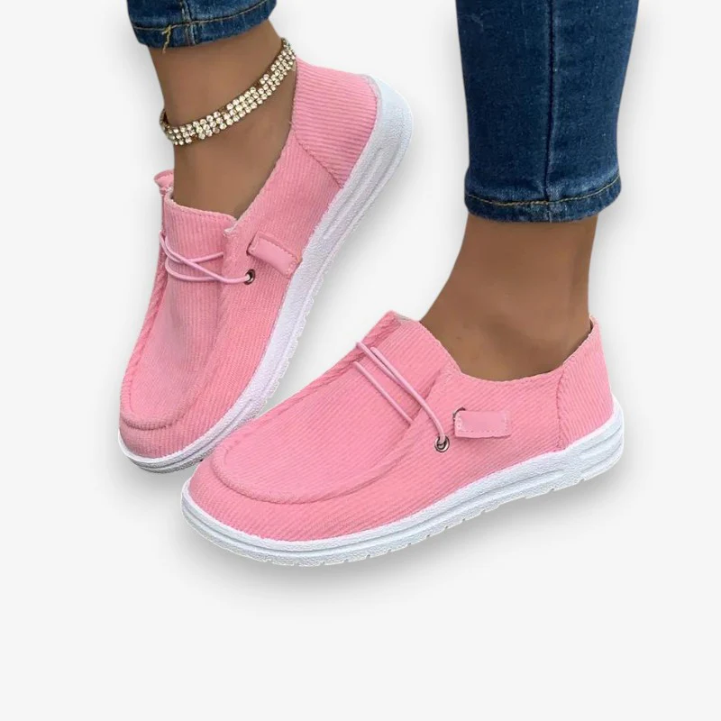 Alina – Round Toe Shoes with Ribbed Detail - Image 4