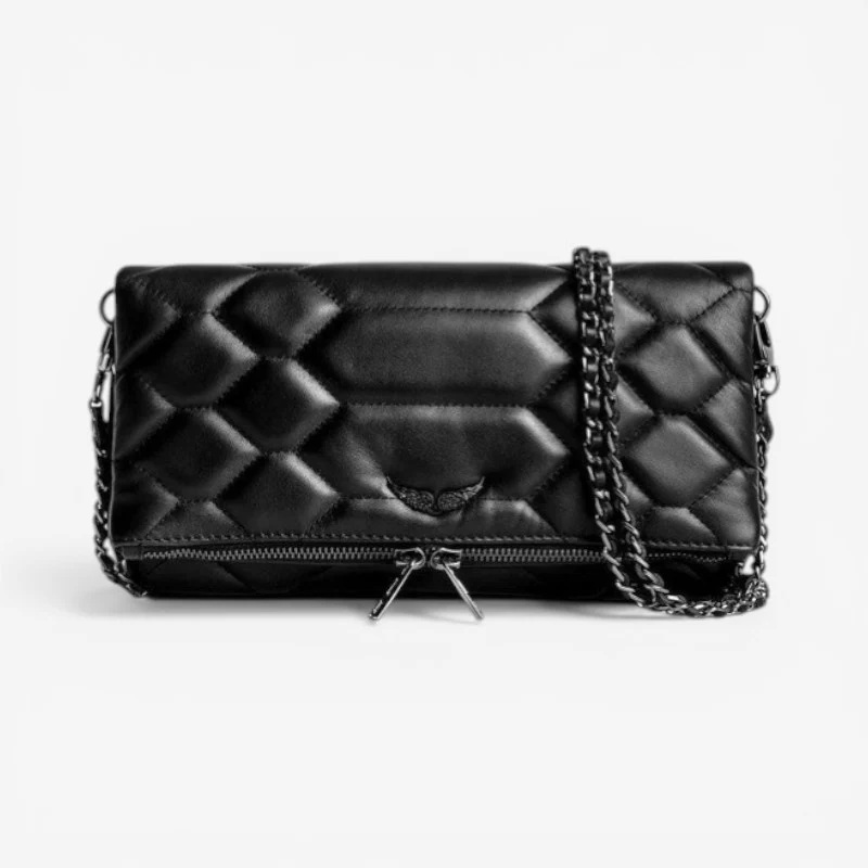 Amelia - Adjustable Chain Strap Handbag With Zipper - Image 2