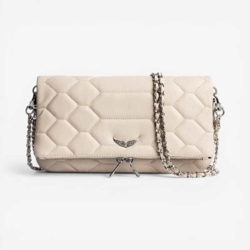 Amelia - Adjustable Chain Strap Handbag With Zipper - Image 3