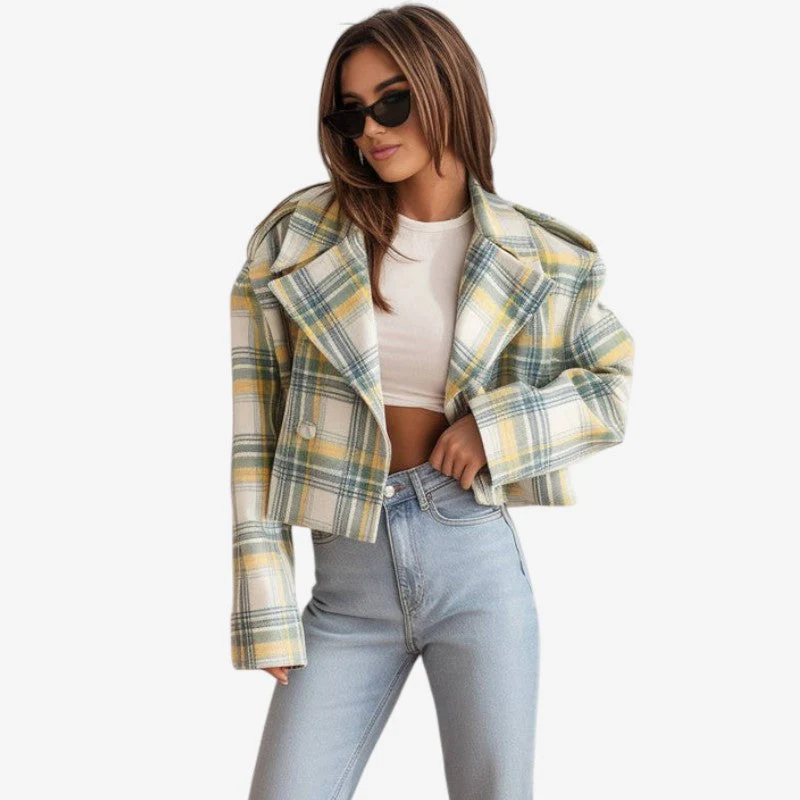 Amelia – Women's Lapel Coat - Image 2
