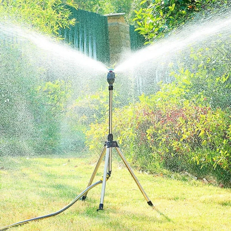 AquaSpin – 360° Tripod Garden Sprinkler with Adjustable Spray Head - Image 2