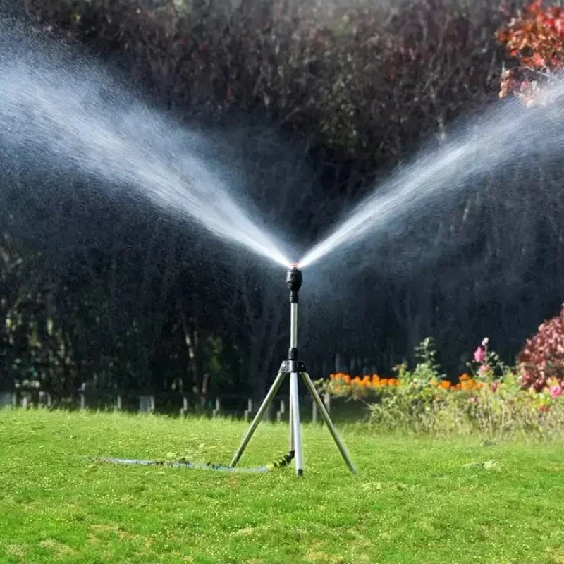 AquaSpin – 360° Tripod Garden Sprinkler with Adjustable Spray Head - Image 4