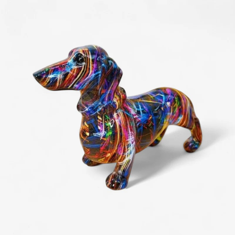 ArtPup – Colorful Graffiti Dachshund Figurine