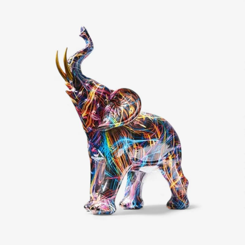 ArtWild – Animal statue with artistic print