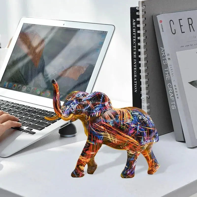 ArtWild – Animal statue with artistic print - Image 2