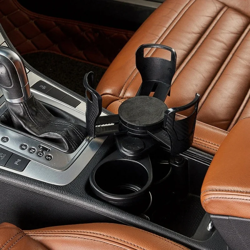 AutoGrip – Rotatable Car Cup Holder with Double Slot - Image 2
