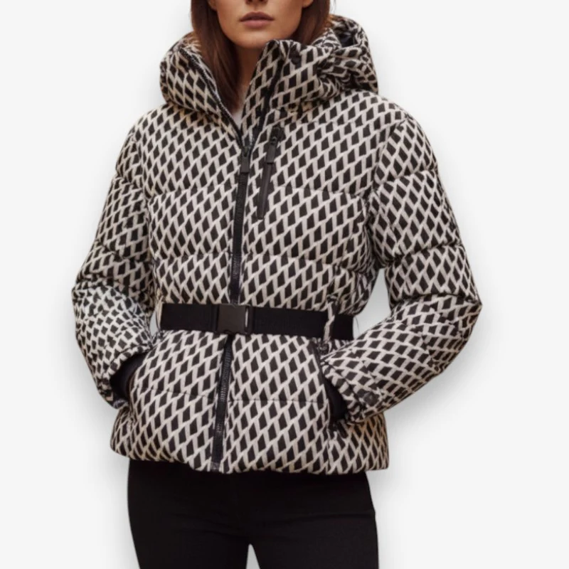 Ava – Women's Long Sleeve Jacket with Hoodie and Zippered Pockets - Image 2