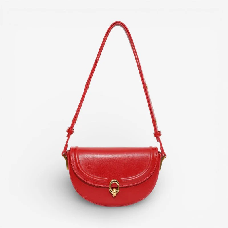 Ava – Women's Bag with Long Shoulder Strap and Hasp Closure - Image 3