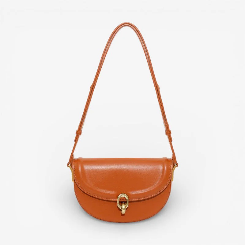 Ava – Women's Bag with Long Shoulder Strap and Hasp Closure - Image 6