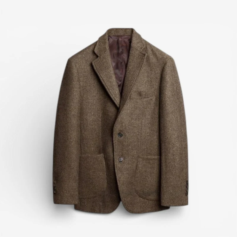 Ben – Men's Jacket with Turned-Down Collar & Front Pocket - Image 2