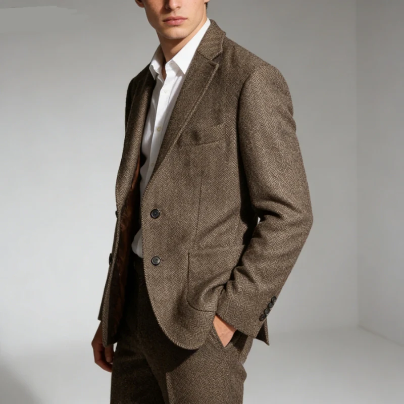 Ben – Men's Jacket with Turned-Down Collar & Front Pocket - Image 4