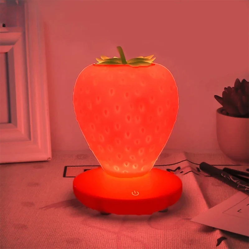 BerryGlow – LED Decorative Table Lamp Strawberry Design - Image 3