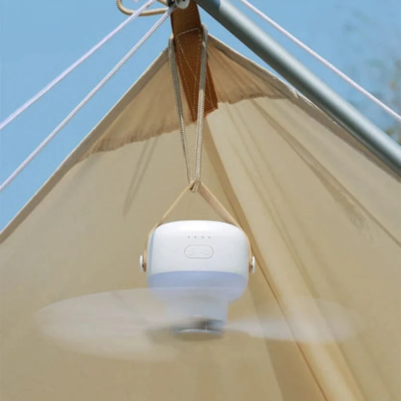 BreezeLite – Portable Ceiling Fan with LED and Remote Control - Image 3