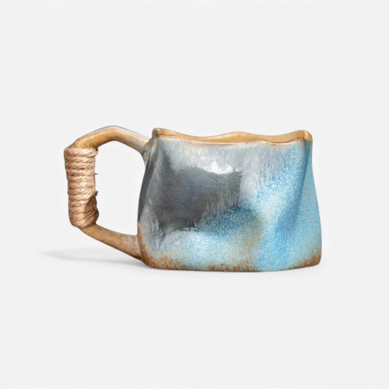 BrewEase – Coffee Mug with Rope Handle Design - Image 2