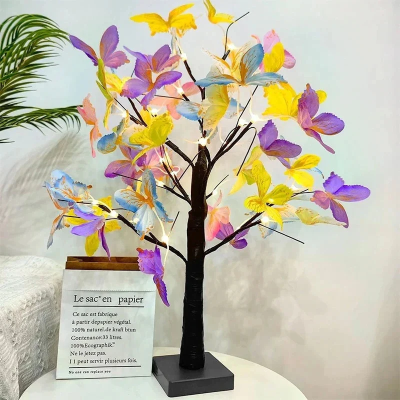 ButterflyGlow – LED Table Lamp with Tree and Butterfly Design - Image 2