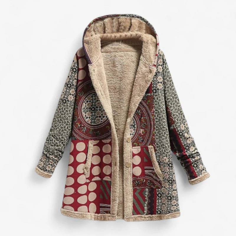 Charlotte – Women's Hooded Jacket with Buttons - Image 3