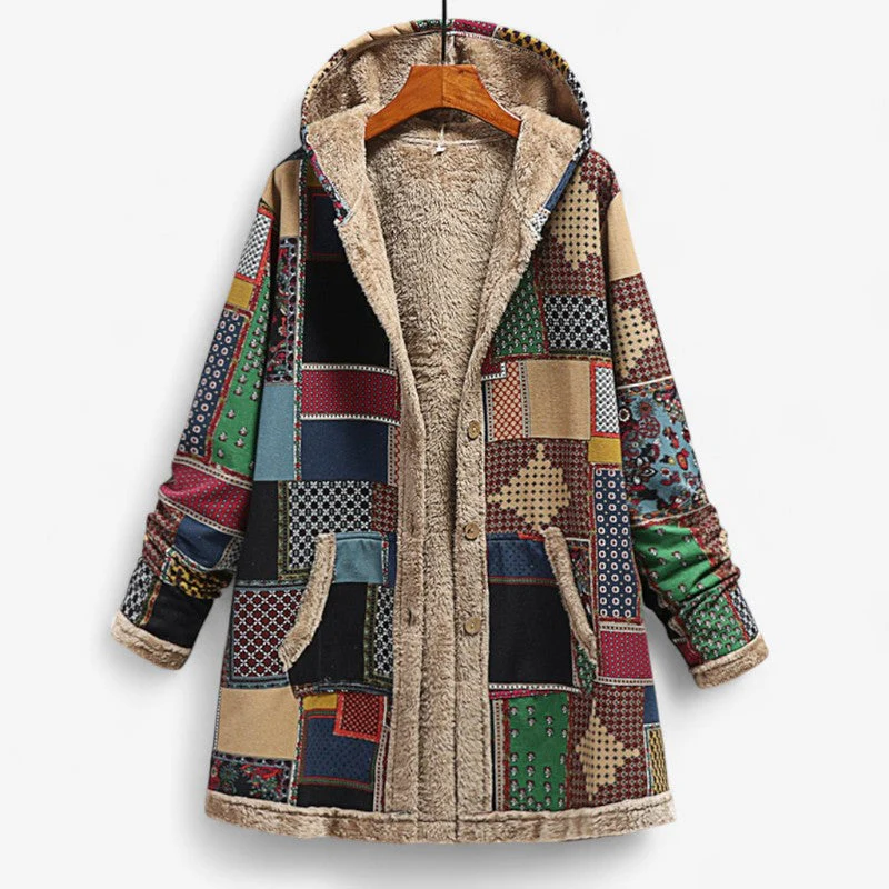 Charlotte – Women's Hooded Jacket with Buttons - Image 4