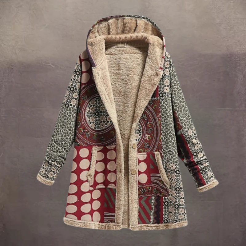 Charlotte – Women's Hooded Jacket with Buttons - Image 5