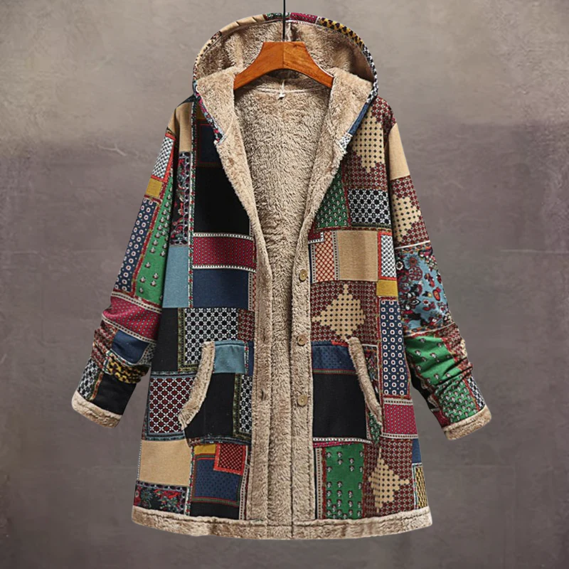 Charlotte – Women's Hooded Jacket with Buttons - Image 7
