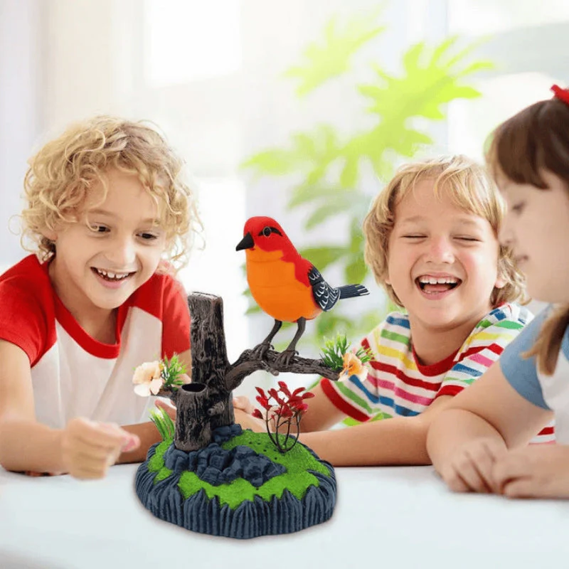 ChirpNest – Decorative Bird Toy with Round Stand and Voice Control - Image 10