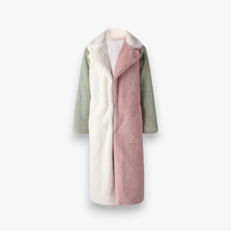 Chloe – Long-Sleeved Coat with Turn-Down Collar and Pockets