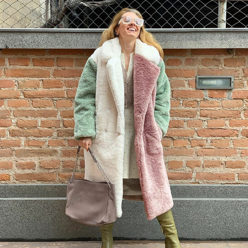 Chloe – Long-Sleeved Coat with Turn-Down Collar and Pockets - Image 2