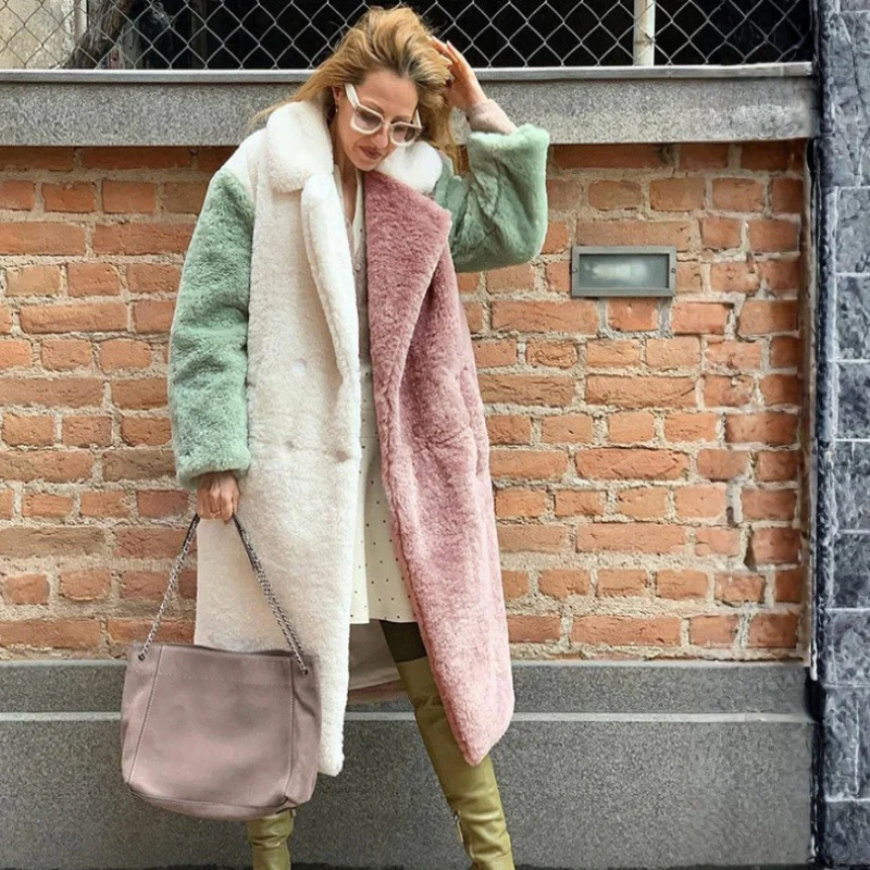 Chloe – Long-Sleeved Coat with Turn-Down Collar and Pockets - Image 4