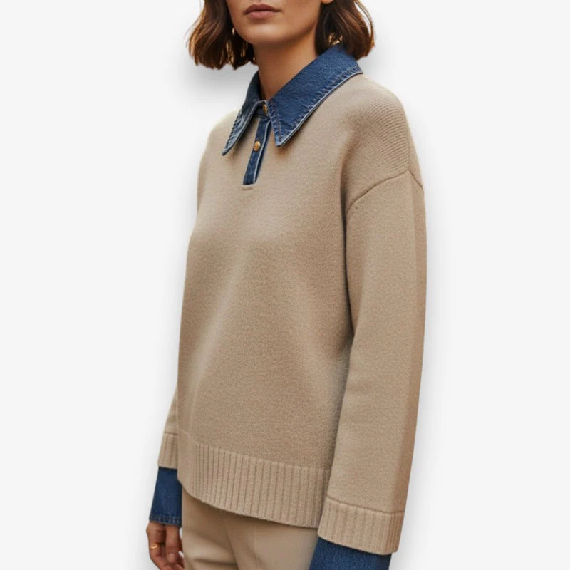 Clara – Women's Long Sleeve Button-Down Sweater - Image 6