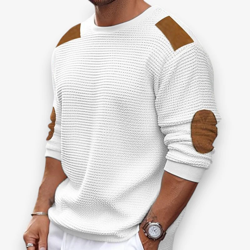 Daniel – Men's Long Sleeve Sweater with Round Neckline - Image 2