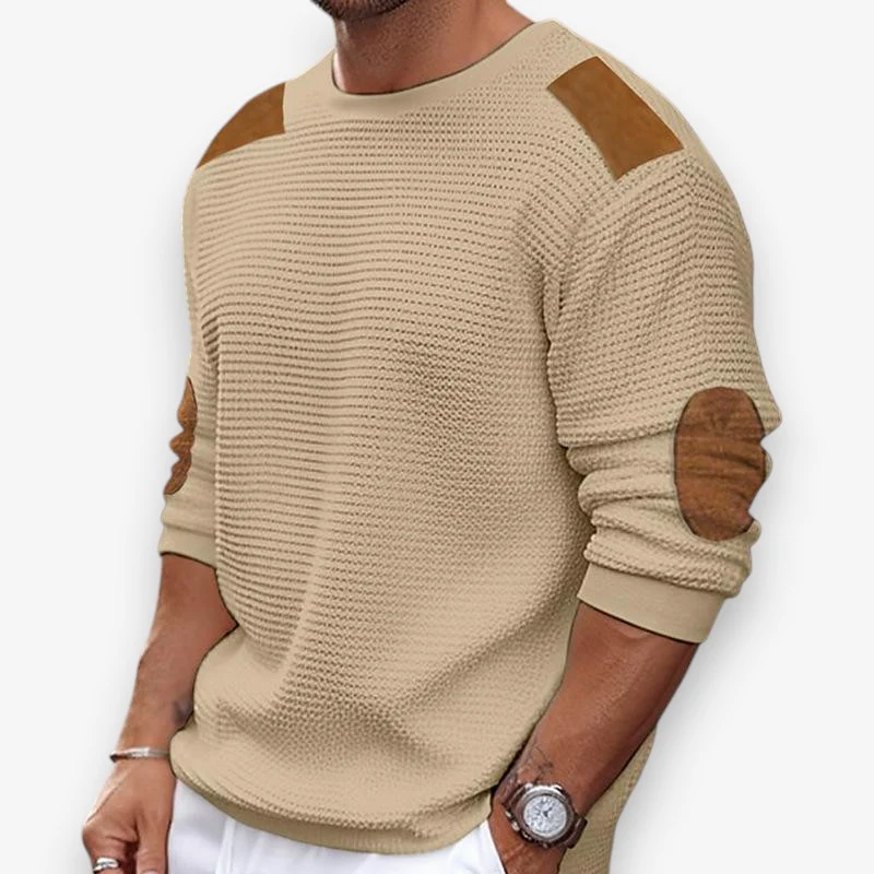 Daniel – Men's Long Sleeve Sweater with Round Neckline - Image 4