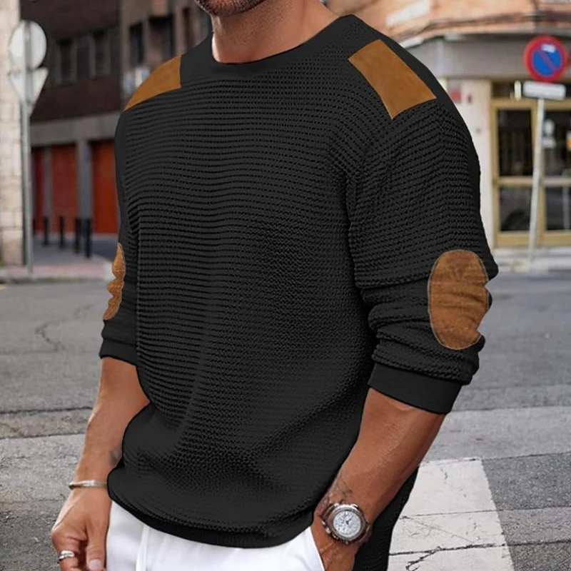 Daniel – Men's Long Sleeve Sweater with Round Neckline - Image 5