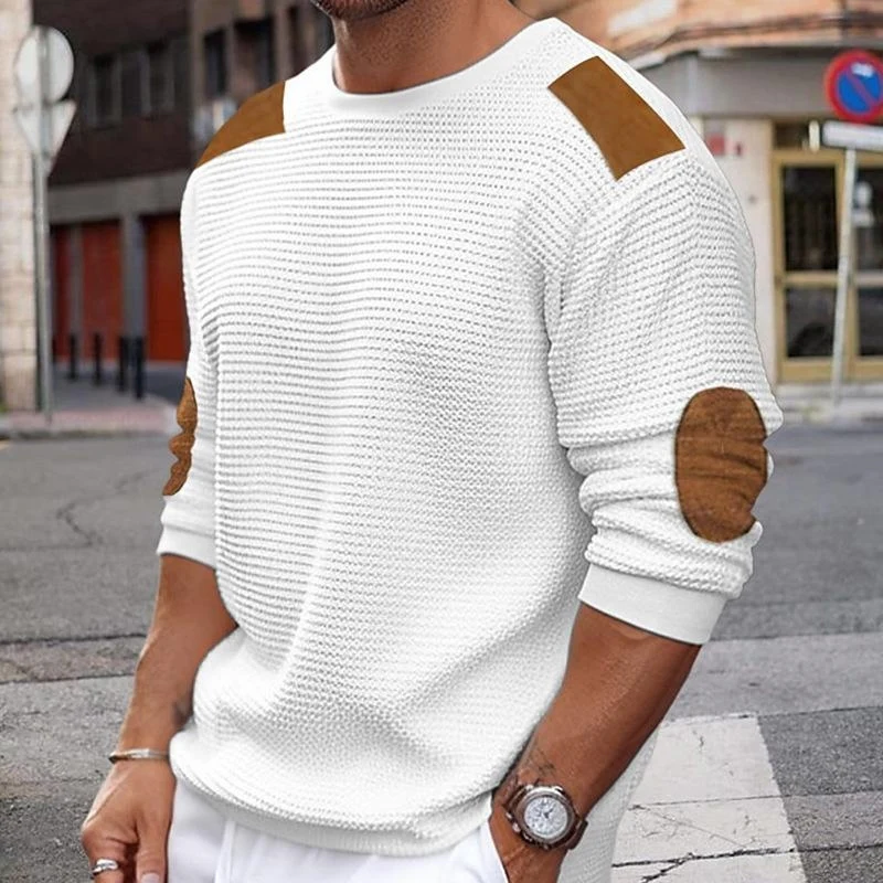Daniel – Men's Long Sleeve Sweater with Round Neckline - Image 6