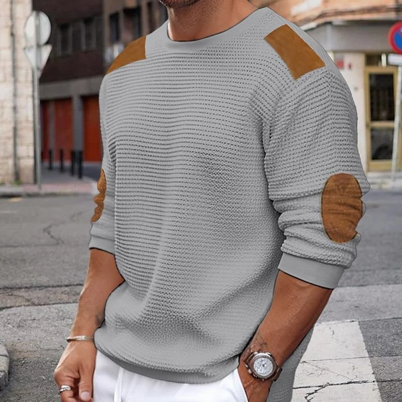 Daniel – Men's Long Sleeve Sweater with Round Neckline - Image 7