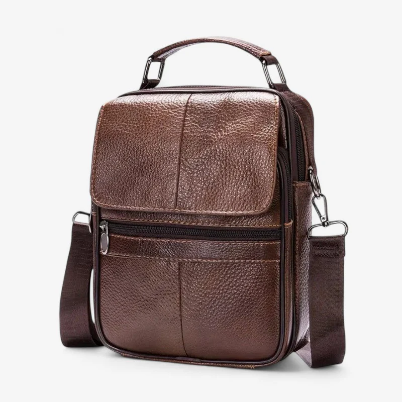 David – Large Shoulder Bag with Adjustable Strap & Zipper Closure - Image 2