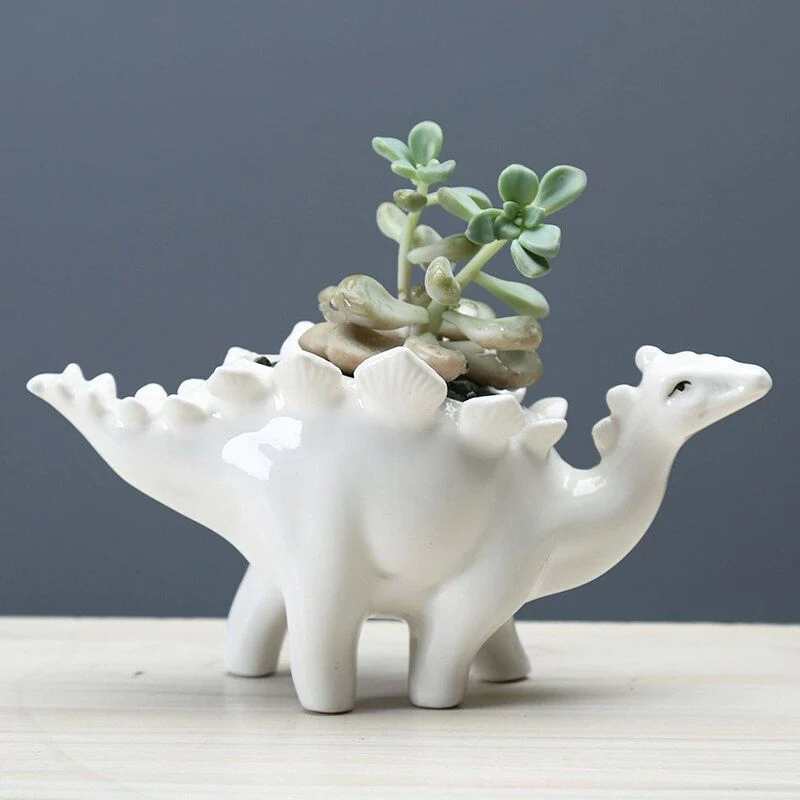 DinoBloom – Decorative Flower Pot with Dinosaur Inspired Sculpture - Image 7