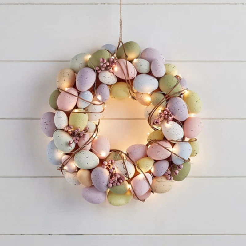 EggLuma – Easter Egg Wreath with LED Glow - Image 3