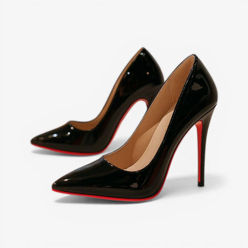 Eleanor - Pointed Toe High Heels Shoes With Shiny Soles