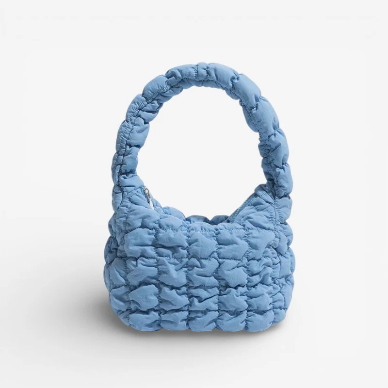 Eliza – Women's Shoulder Bag with Quilted Structure & Zip Closure - Image 2
