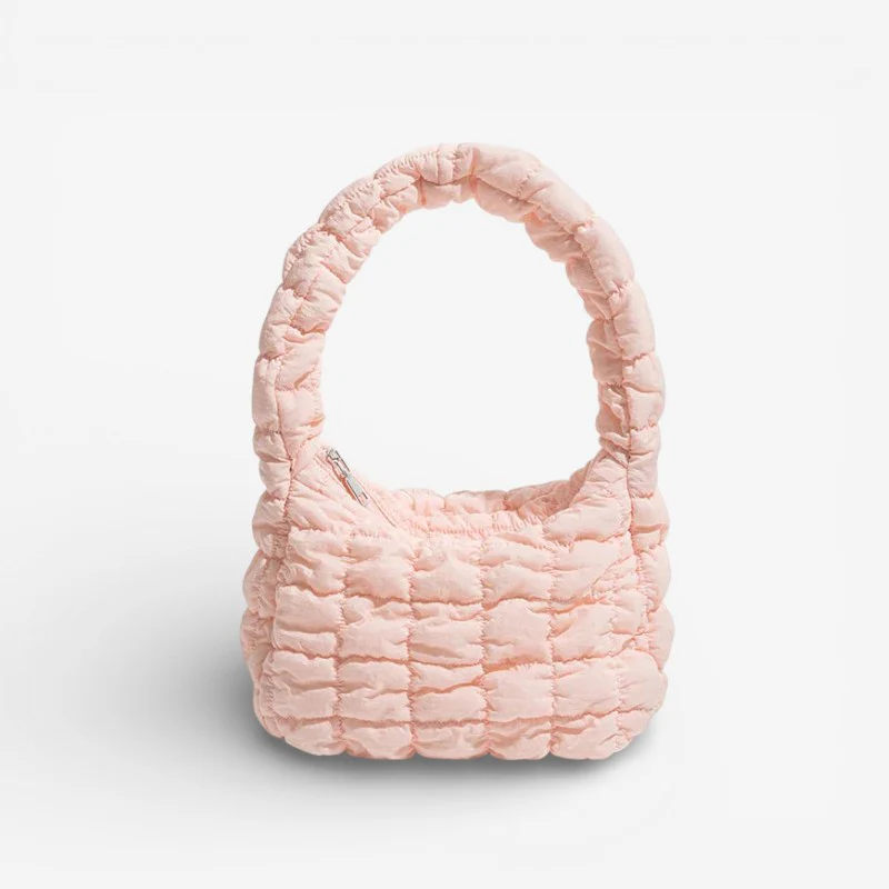Eliza – Women's Shoulder Bag with Quilted Structure & Zip Closure - Image 3