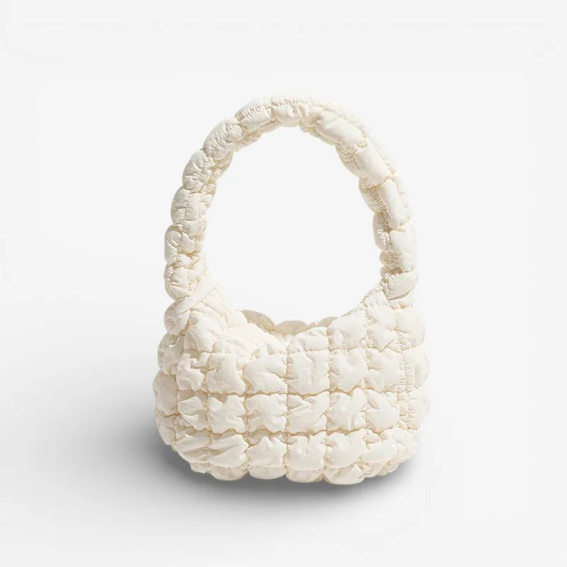 Eliza – Women's Shoulder Bag with Quilted Structure & Zip Closure - Image 4