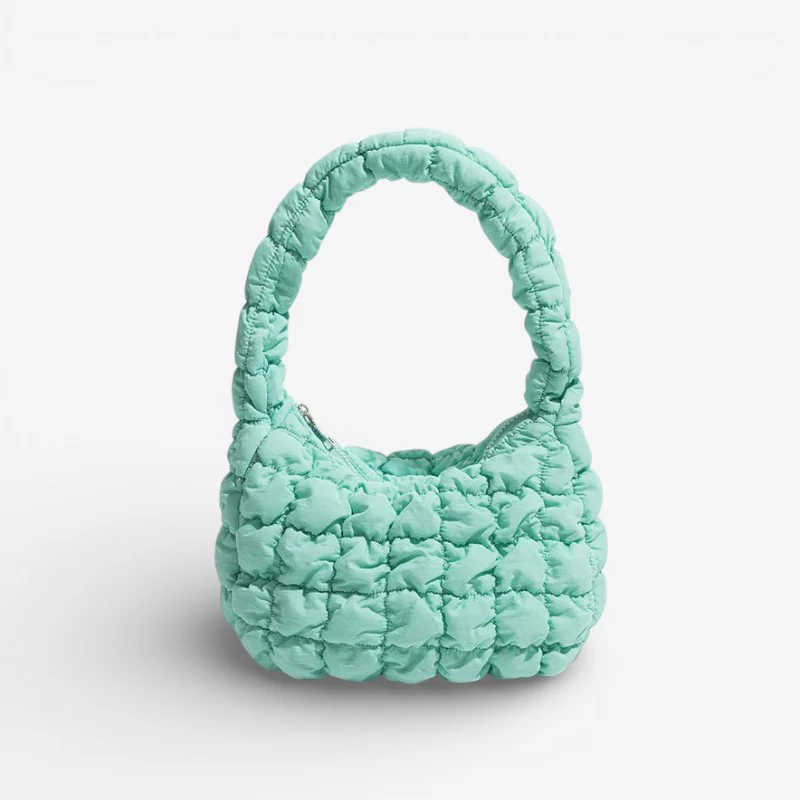 Eliza – Women's Shoulder Bag with Quilted Structure & Zip Closure - Image 5