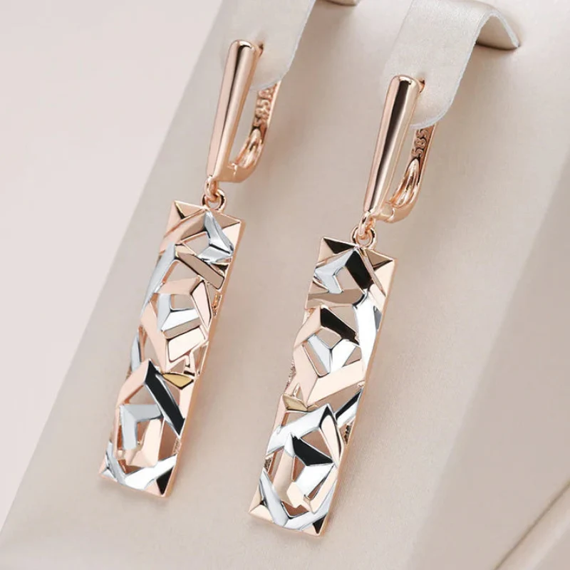 Ella – Earrings with Irregular Hollow Design - Image 2