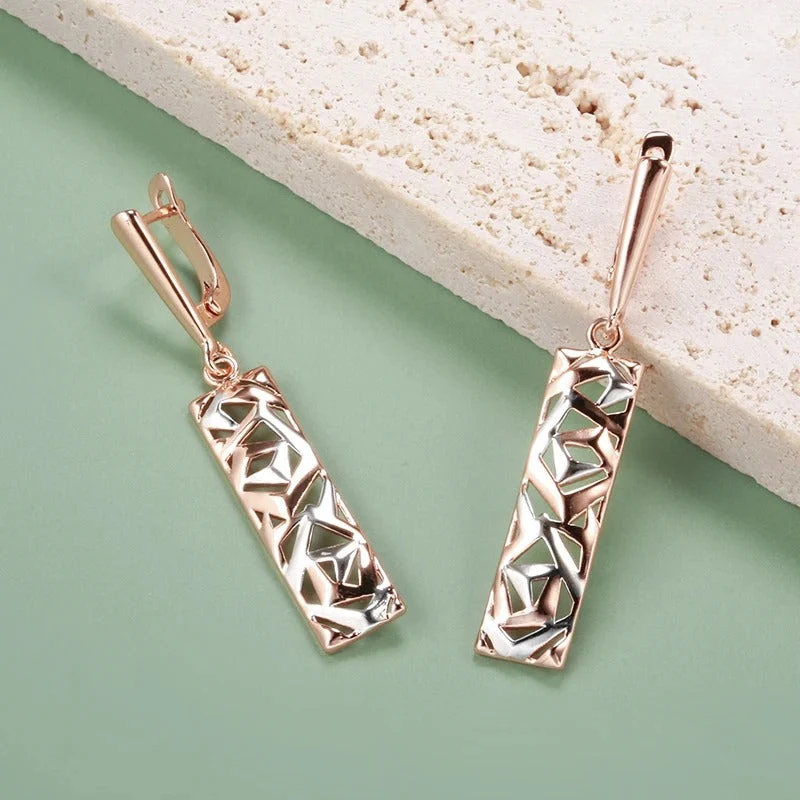 Ella – Earrings with Irregular Hollow Design - Image 3