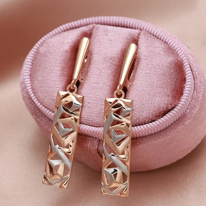 Ella – Earrings with Irregular Hollow Design - Image 4