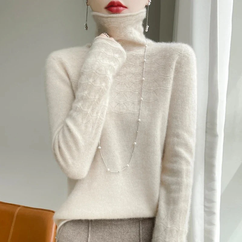 Ella – Women's Long Sleeve Sweater with Round Neckline - Image 10